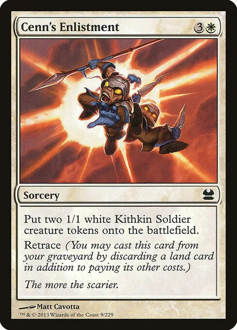 Cenn's Enlistment, card 9 from Modern Masters