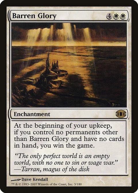 Barren Glory, carte 3 de Future Sight