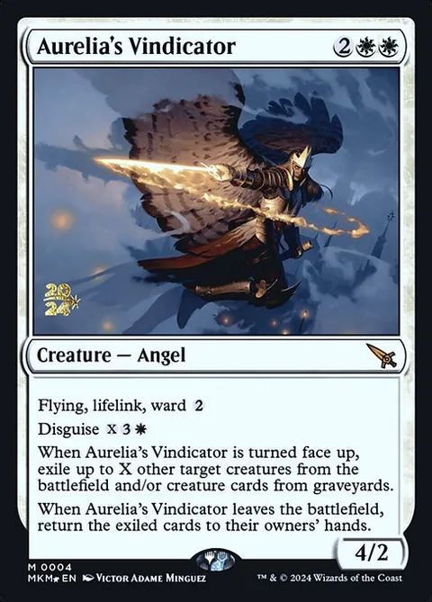 Aurelia's Vindicator, carte 4s de Murders at Karlov Manor Promos