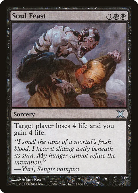 Soul Feast, card 179 from Tenth Edition