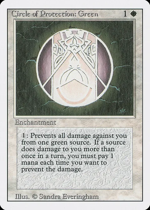 Circle of Protection: Green, card 11 from Revised Edition