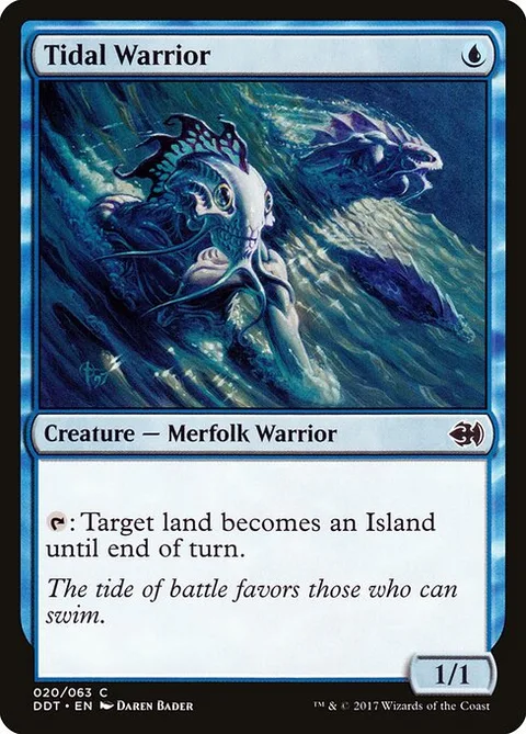 Tidal Warrior, card 20 from Duel Decks: Merfolk vs. Goblins