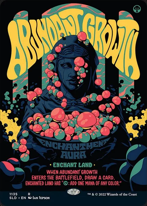 Abundant Growth, card 1135 from Secret Lair Drop