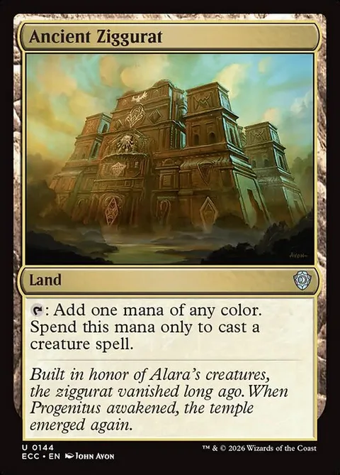 Ancient Ziggurat, carte 144 de Lorwyn Eclipsed Commander