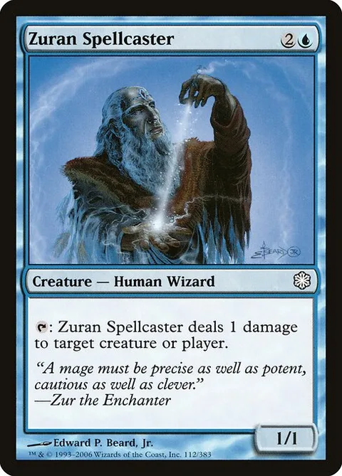 Zuran Spellcaster, carte 112 de Coldsnap Theme Decks