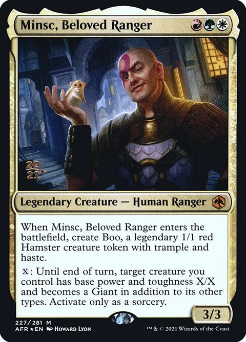 Minsc, Beloved Ranger, carte 227s de Adventures in the Forgotten Realms Promos