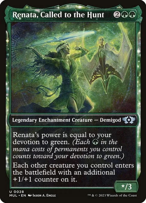 Renata, Called to the Hunt, card 28 from Multiverse Legends