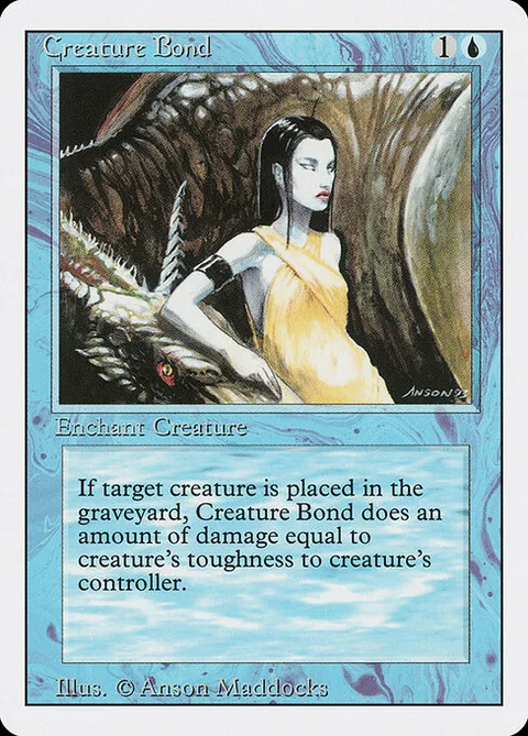 Creature Bond, card 55 from Revised Edition