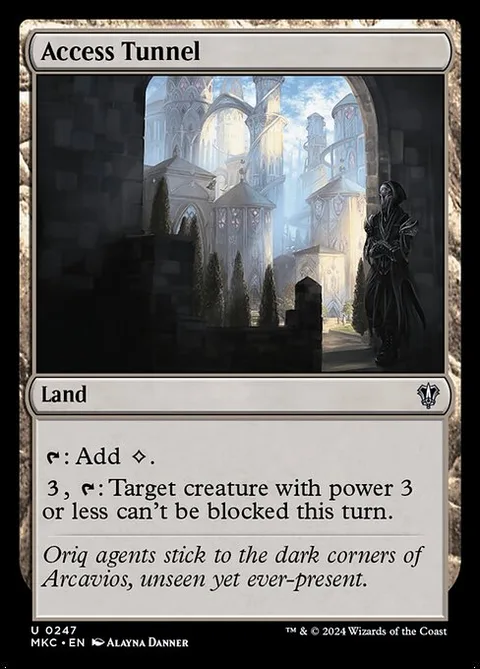 Access Tunnel, card 247 from Murders at Karlov Manor Commander
