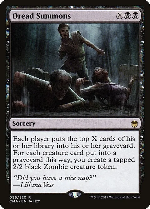 Dread Summons, card 56 from Commander Anthology