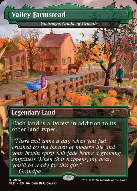 Yavimaya, Cradle of Growth, card 2813 from Secret Lair Drop
