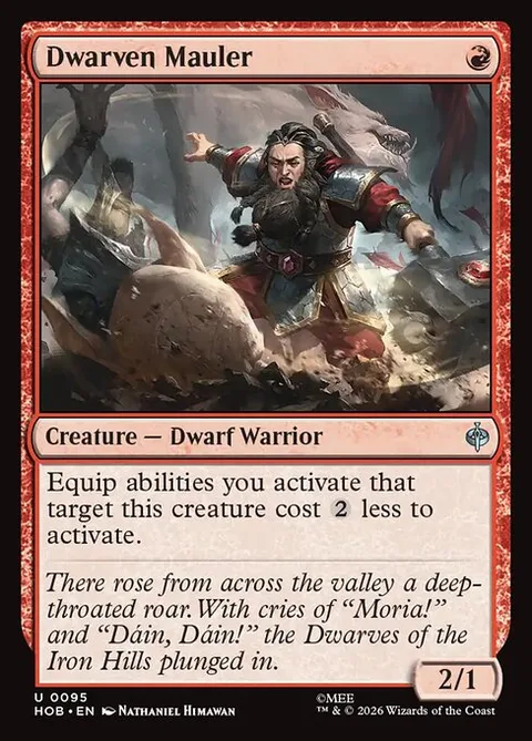 Dwarven Mauler, card 95 from The Hobbit
