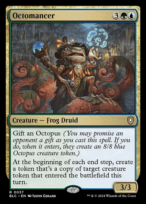 Octomancer, card 37 from Bloomburrow Commander