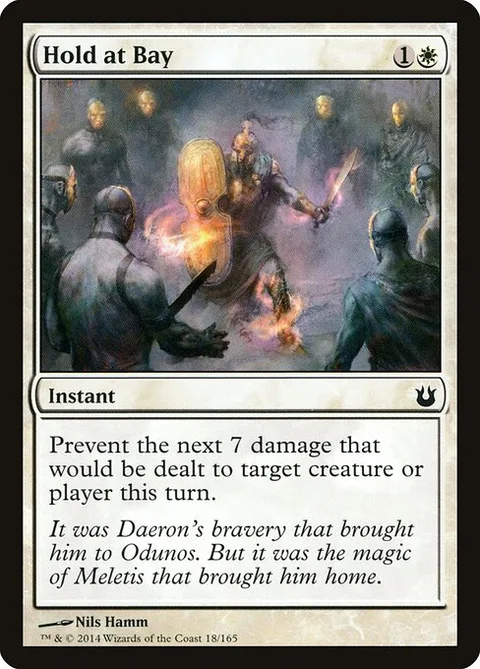 Hold at Bay, card 18 from Born of the Gods