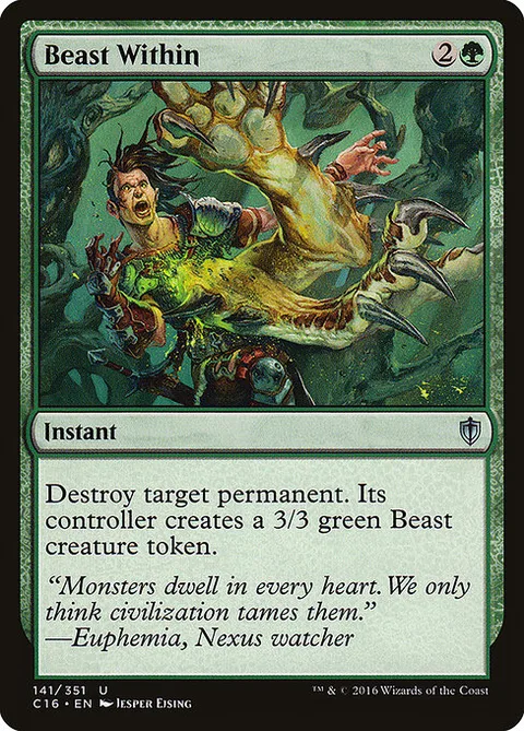 Beast Within, card 141 from Commander 2016