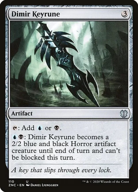 Dimir Keyrune, carte 110 de Zendikar Rising Commander