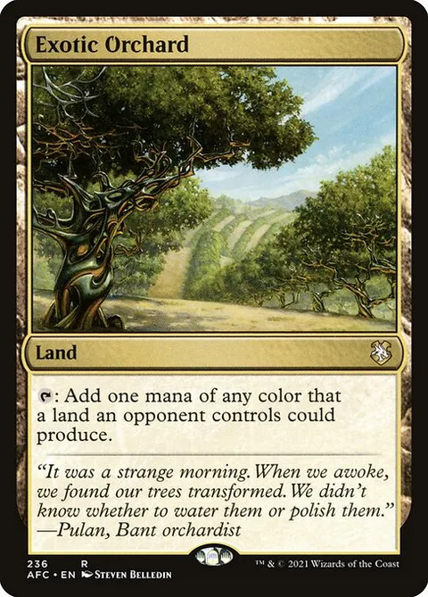 Exotic Orchard, carte 236 de Forgotten Realms Commander