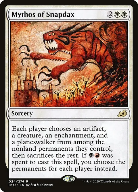 Mythos of Snapdax, card 24 from Ikoria: Lair of Behemoths