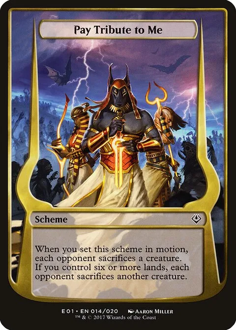 Pay Tribute to Me, carte 14★ de Archenemy: Nicol Bolas Schemes