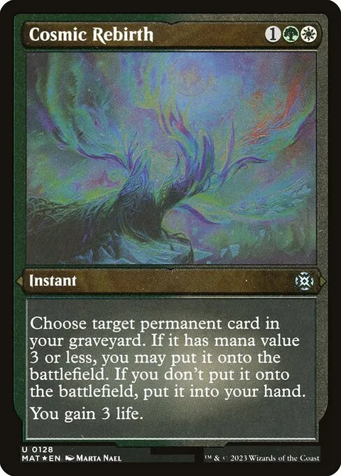 Cosmic Rebirth, carte 128 de March of the Machine: The Aftermath