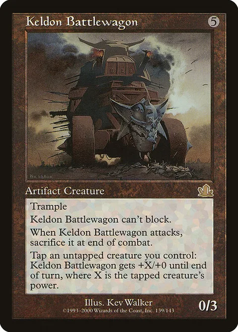 Keldon Battlewagon, carte 139 de Prophecy