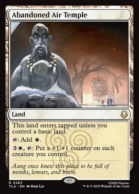 Abandoned Air Temple, card 263 from Avatar: The Last Airbender