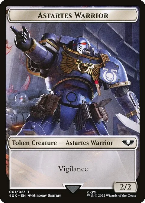 Astartes Warrior, carte 1 de Warhammer 40,000 Tokens