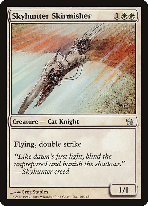 Skyhunter Skirmisher, card 16 from Fifth Dawn