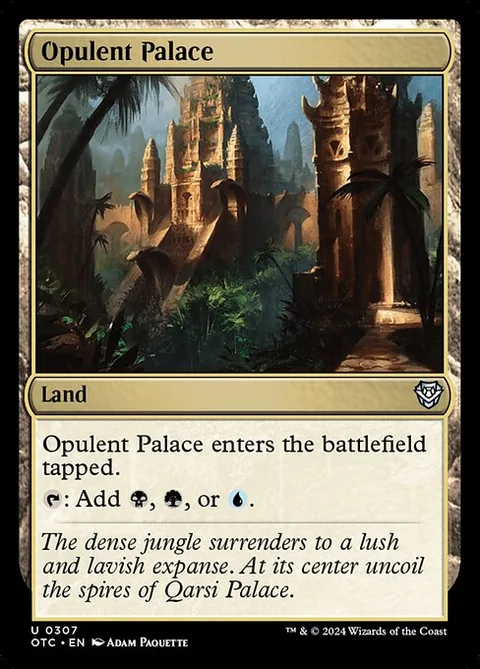 Opulent Palace, card 307 from Outlaws of Thunder Junction Commander