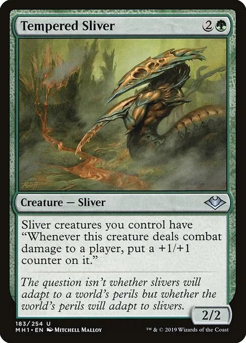 Tempered Sliver, card 183 from Modern Horizons