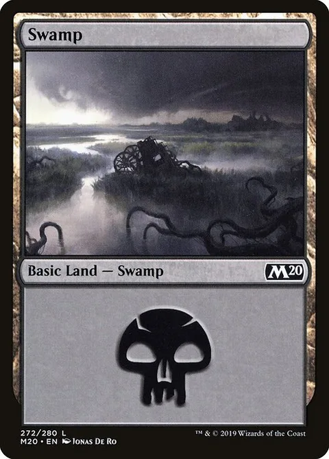Swamp, card 272 from Core Set 2020