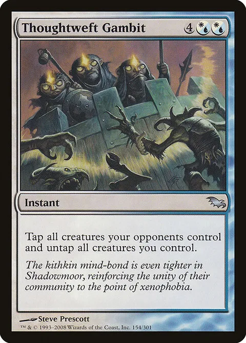 Thoughtweft Gambit, card 154 from Shadowmoor