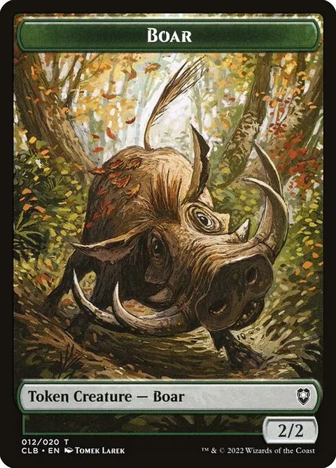 Boar, card 12 from Battle for Baldur's Gate Tokens
