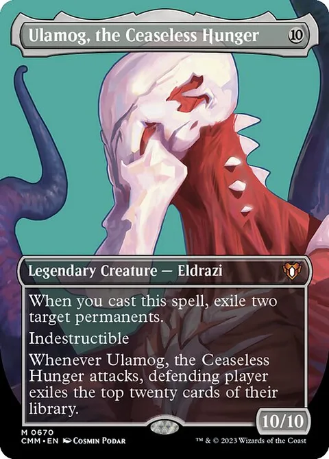 Ulamog, the Ceaseless Hunger, card 670 from Commander Masters