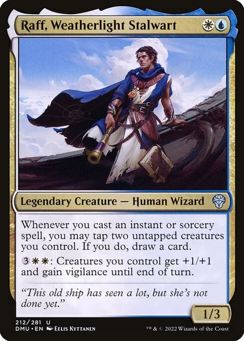 Raff, Weatherlight Stalwart, carte 212 de Dominaria United