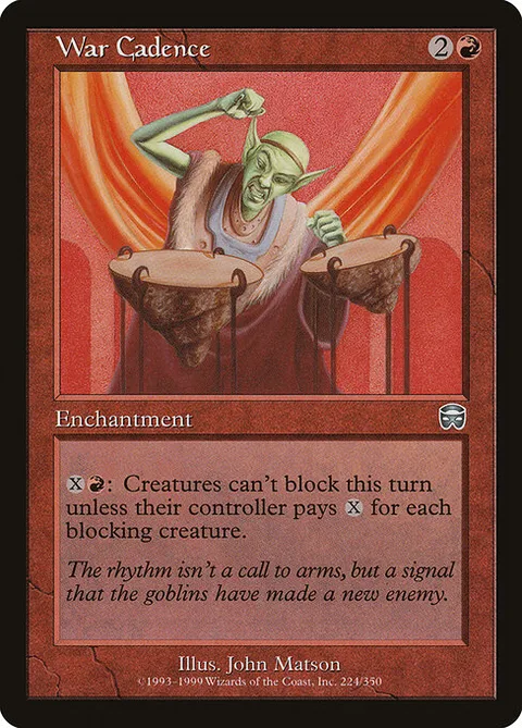 War Cadence, card 224 from Mercadian Masques