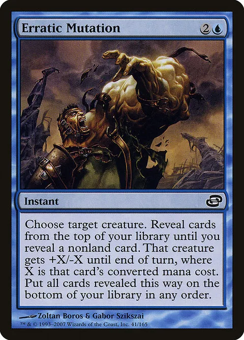 Erratic Mutation, card 41 from Planar Chaos