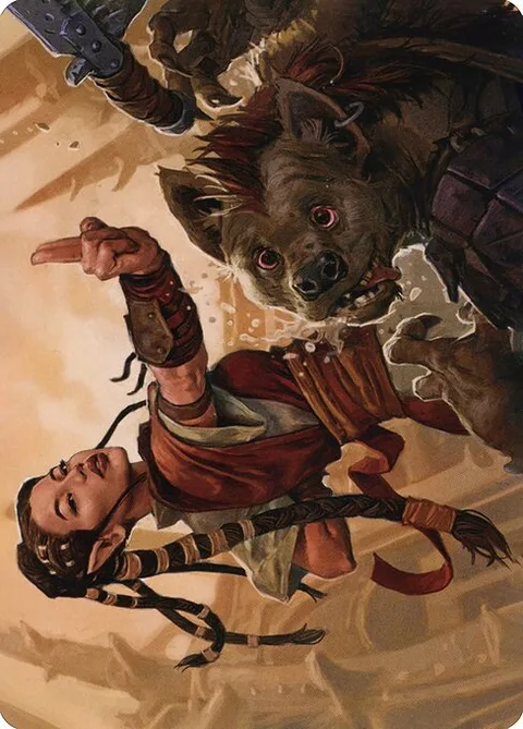 Half-Elf Monk // Half-Elf Monk, carte 28 de Adventures in the Forgotten Realms Art Series