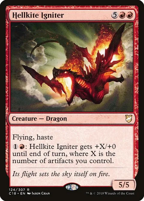 Hellkite Igniter, card 124 from Commander 2018