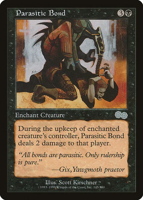 Parasitic Bond, card 145 from Urza's Saga