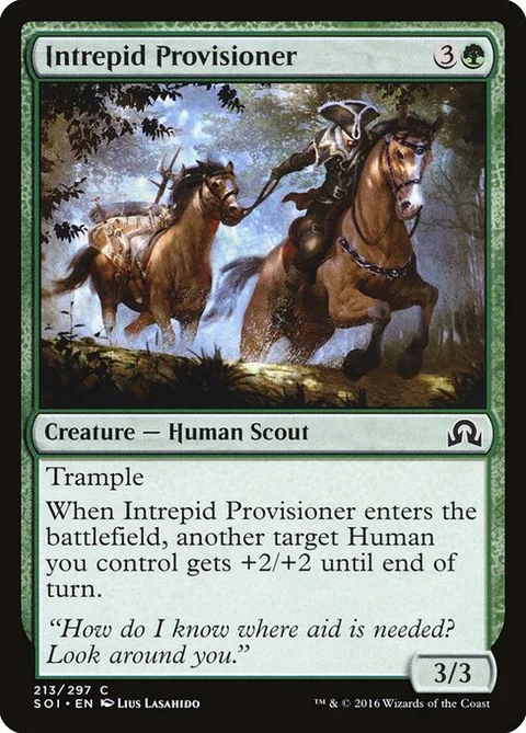 Intrepid Provisioner, card 213 from Shadows over Innistrad