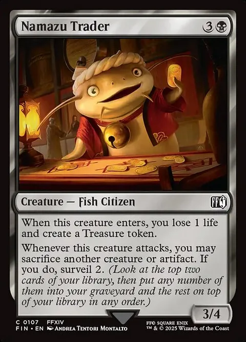 Namazu Trader, card 107 from Final Fantasy