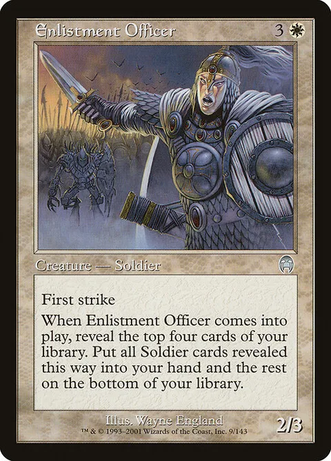 Enlistment Officer, card 9 from Apocalypse