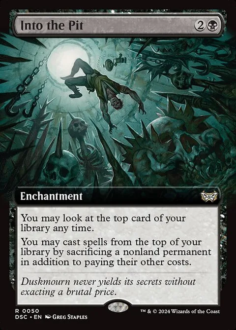 Into the Pit, card 50 from Duskmourn: House of Horror Commander