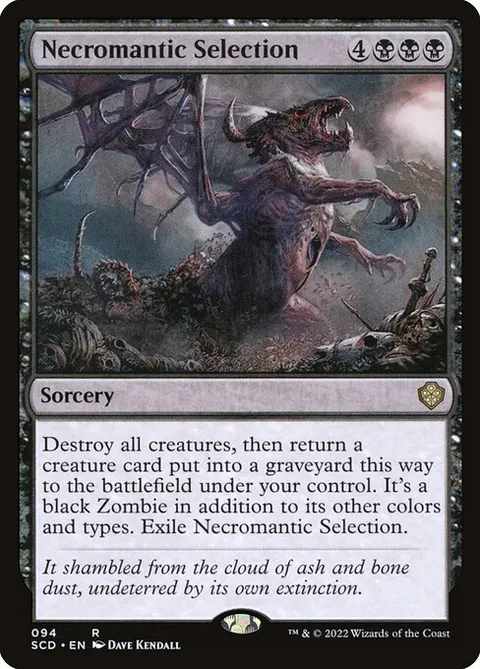 Necromantic Selection, card 94 from Starter Commander Decks