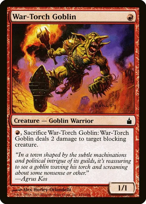 War-Torch Goblin, carte 151 de Ravnica: City of Guilds