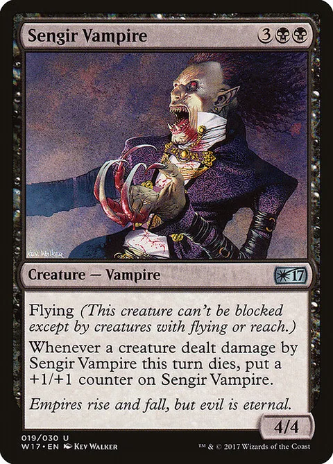 Sengir Vampire, card 19 from Welcome Deck 2017