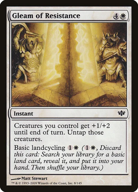Gleam of Resistance, card 8 from Conflux