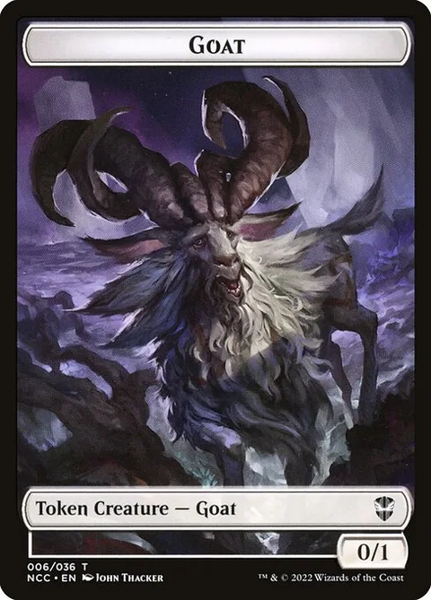 Goat, card 6 from New Capenna Commander Tokens