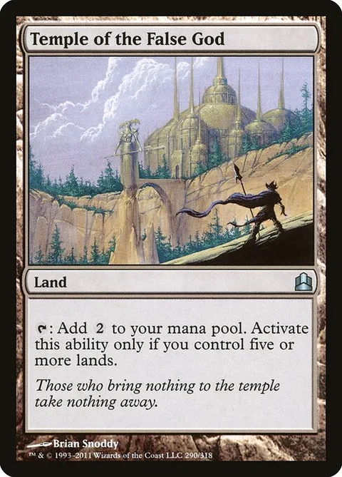 Temple of the False God, card 290 from Commander 2011
